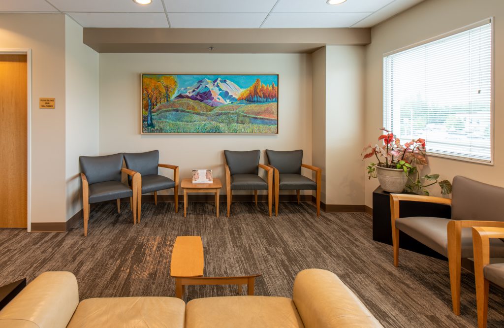 Plastic Surgeons of Alaska waiting room painting